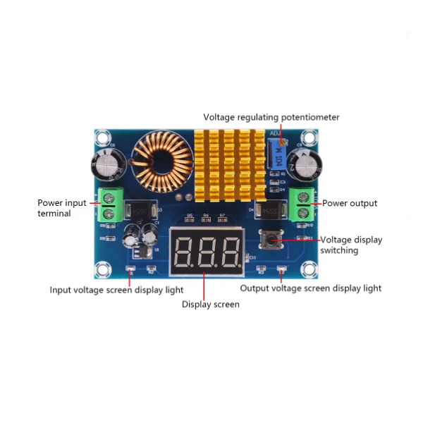 XH-M411 цифровой дисплей Повышающий Модуль платы высокой мощности 5V-45V выход 5A