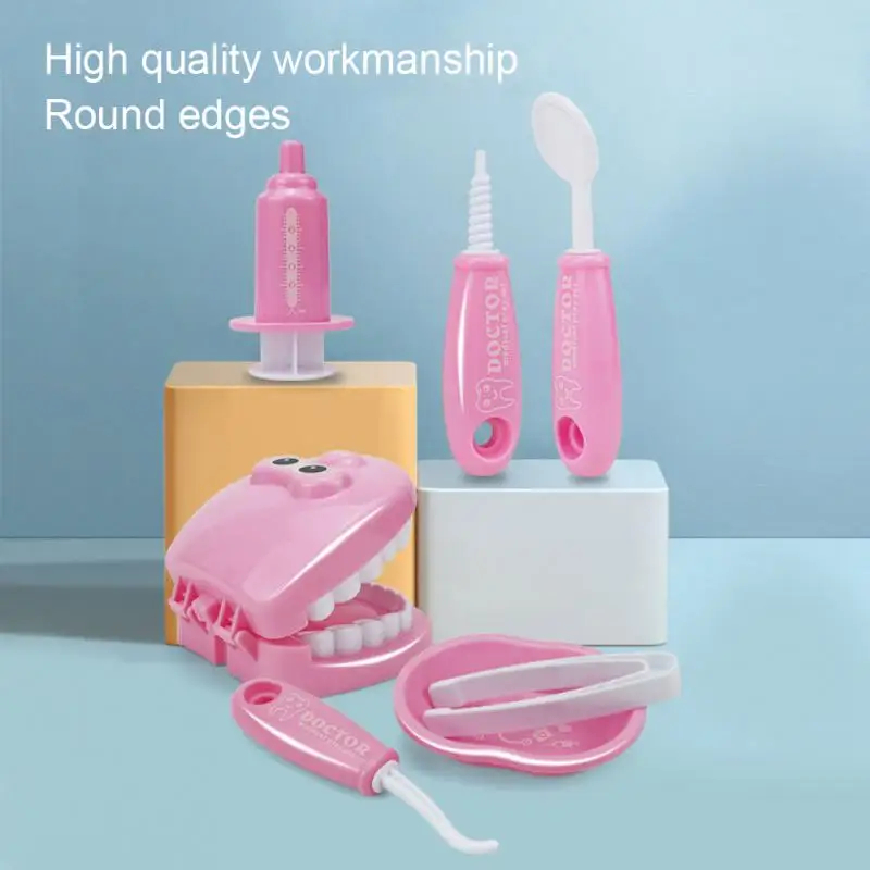 

Childrens Oral Dentistry Toy 9-piece Set Play House Toys Simulation Dentist Play Set Simulation Dentist Set