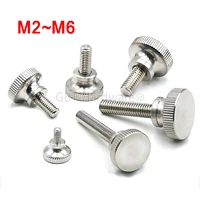 knurled thumb screws m2 m2 5 m3 m4 m5 m6 303 stainless steel hand grip knob bolts length 3 35mm for diy car computer