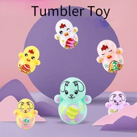 6pc 2022 new easter toys tumbler blind box accessories nostalgic toys diy accessories toys anime character model tumbler
