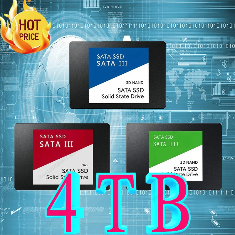 

Fast SSD 2.5Inch 4TB Portable Solid State Disk 1TB Hard Drives For notebook Desktop multicolor Internal Solid State 외장하드 2tb