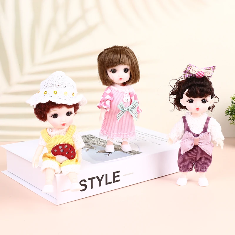 

WWL 16 Movable Joints Doll Princess Shoe Girl Toy Cute Dolls with Full Set Clothes Shoes Wig Makeup Toys Best Gift for Girls