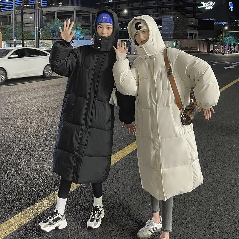 Winter Winter Jacket 2022 New Loose Thickened Student Down Cotton Jacket Korean Version Of The Knee Cotton-padded Jacket Tide