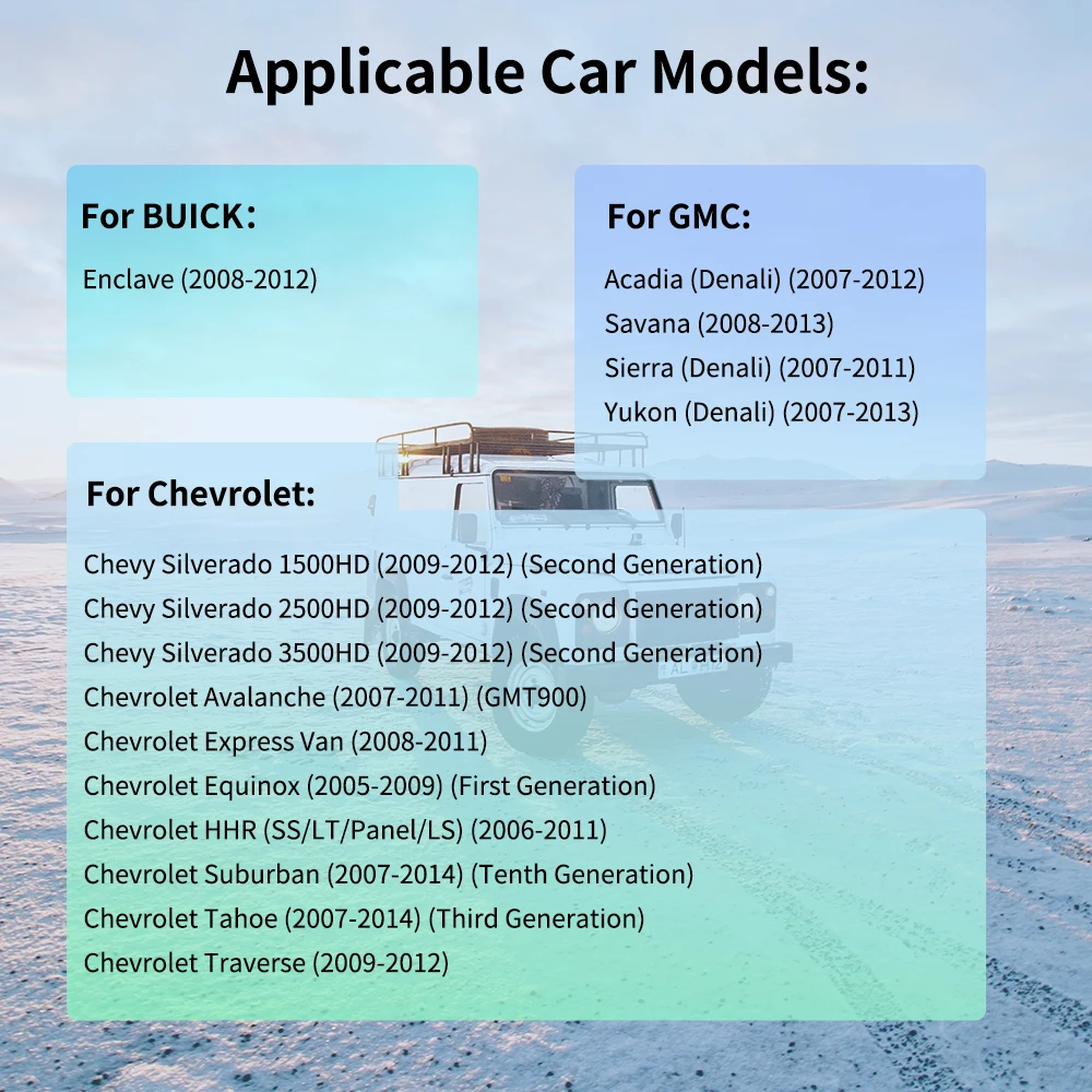 Junsun автомобильный радиоприемник мультимедийный плеер для анклава/GMC/ Chevrolet .. Авто