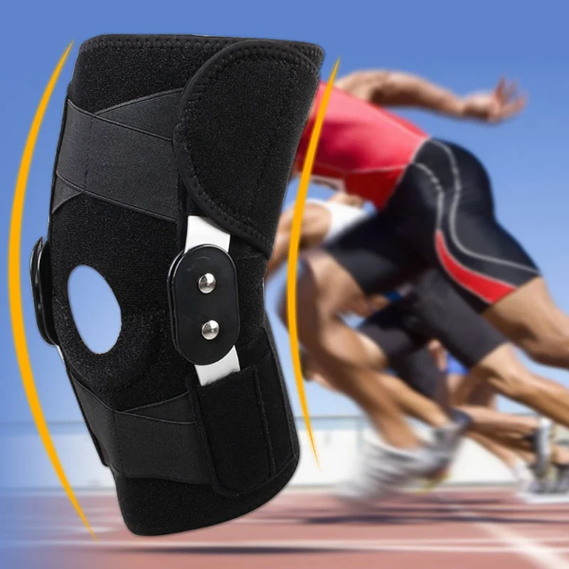

Adjustable Hinged Knee Patella Support Brace Sleeve Wrap Cap Stabilizer Sports Running Gym Wrap