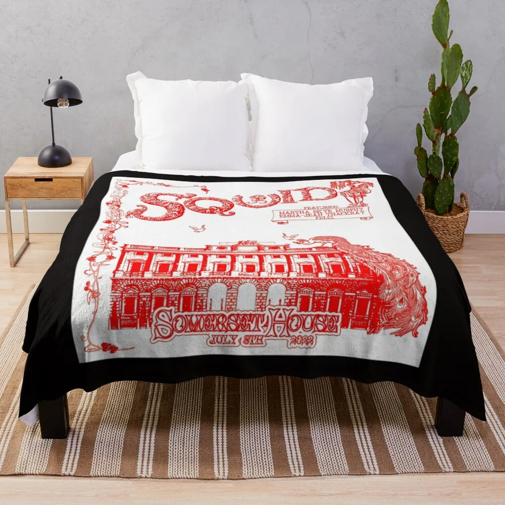 Одеяло Squid Band Sittin By Tha Bay мягкие плюшевые однотонные одеяла в клетку