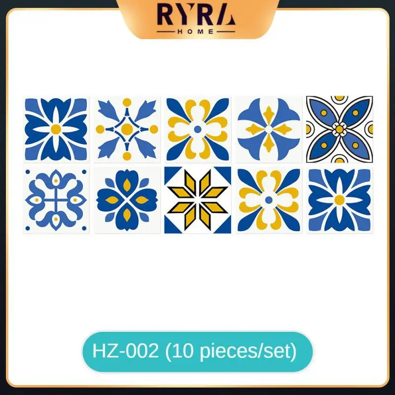 

Bathroom Waterproof Transfer Cover Ceramic Tile Tile Sticker Smooth Surface Wall Decal Vintage Pattern Home Decor Matte Surface