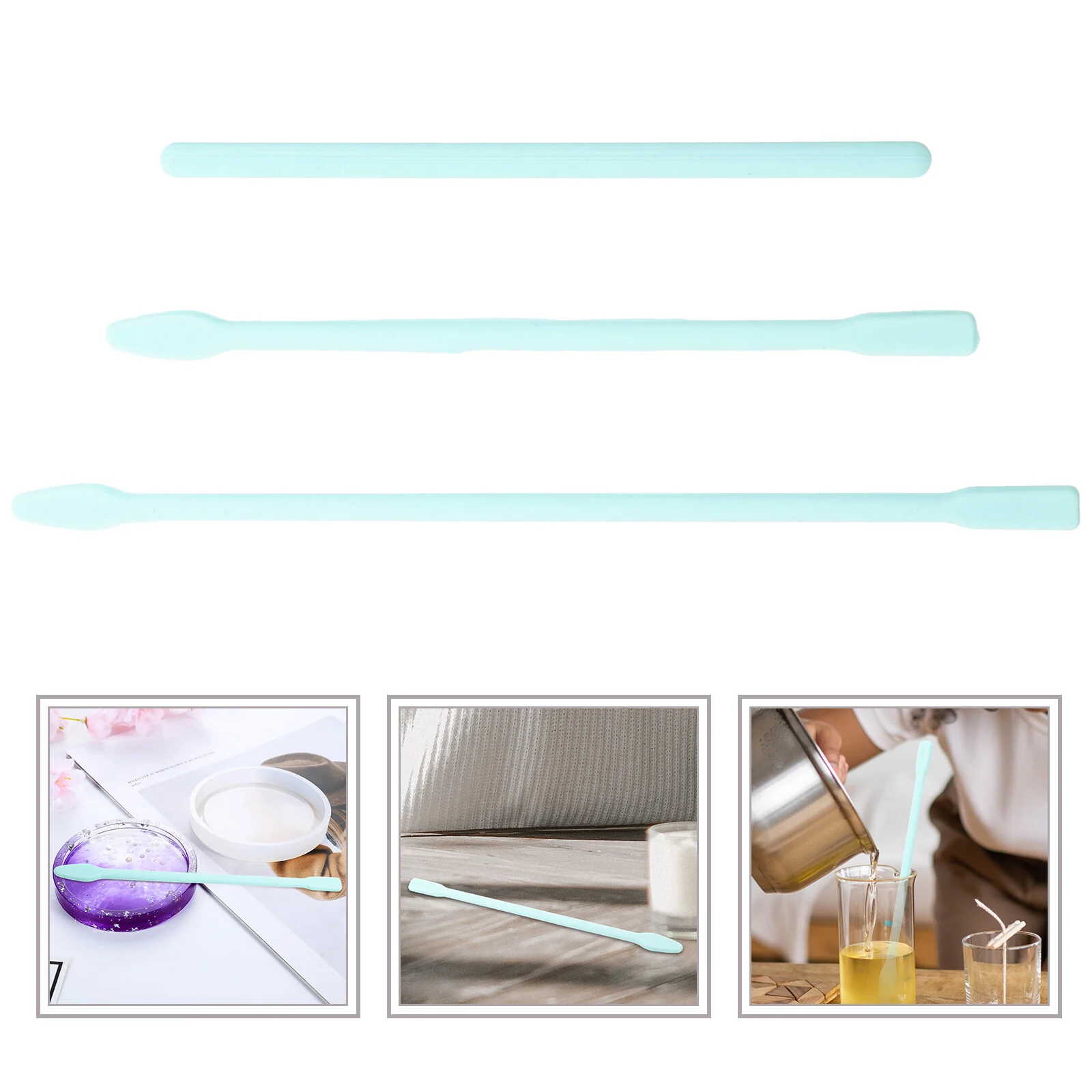 

3 Pcs Mold Resin Accessories Jewelry Making Supplies Stirring Rod Mixing Tool Sticks Plastic DIY Supply