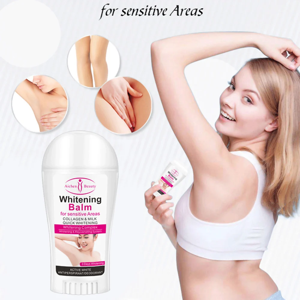 

50ml Whitening Balm Deodorant Stick Brightening Armpit Skin Moisturizing Smooth Removal Dark Tighten Skin Repair Pores Body Care