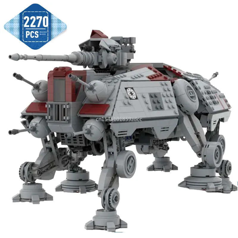 

Moc Space Wars Walking Motorized AT-TE Robot Building Block Set All Terrain Tactical Enforcer Bricks Toy for Children Gifts