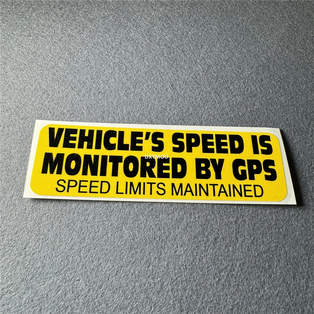 Автомобильные наклейки с контролем скорости автомобиля помощью GPS-текста желтая