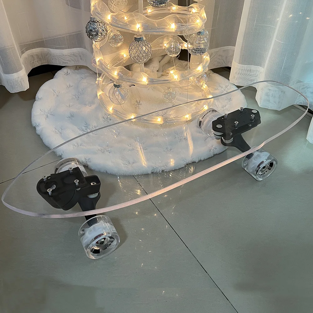 

30-дюймовая прозрачная доска для серфинга, Хрустальная доска для скейтборда Land Punch, доска для тренировок на скейтборде Land Punch для начинающих