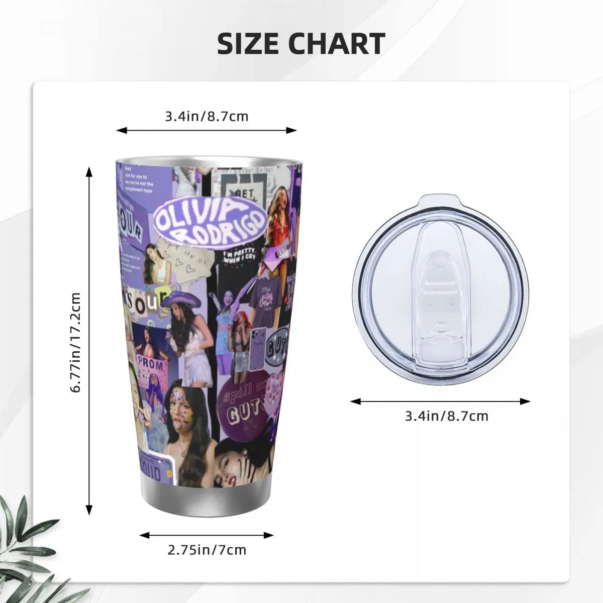 Olivia Vampire Rodrigos Sour 20 унций из нержавеющей стали изолированная термокофейная