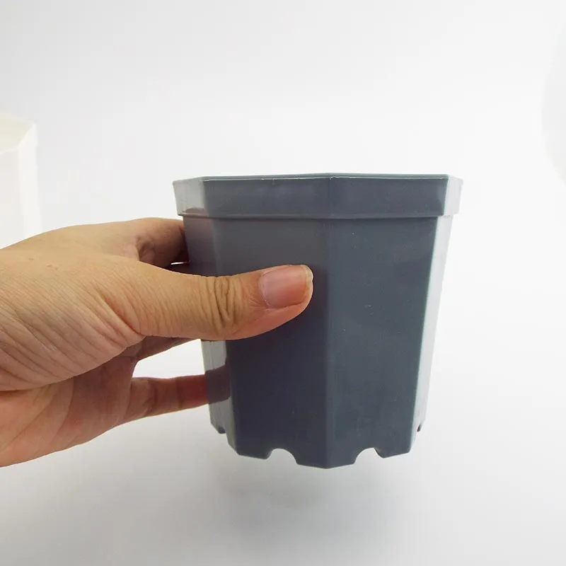 10 шт. пластиковые квадратные горшки для растений