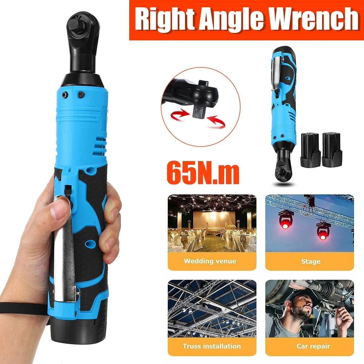 12V Rechargeable Accumulator Wrench Repair Tool  Electric Ratchet Wrench Cordless Electric Wrench гайковерт акмуляторный