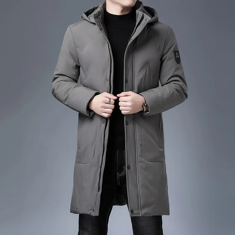 

Top Quality Winter Thicken New Brand Designer Casual Fashion Outwear Parkas Jacket Men Longline Windbreaker Coats Men Clothing