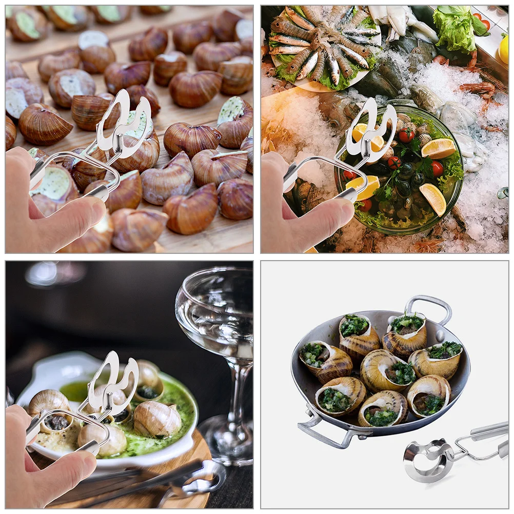 Обеденная посуда Escargot зажимы для еды щипцы из нержавеющей стали аксессуары