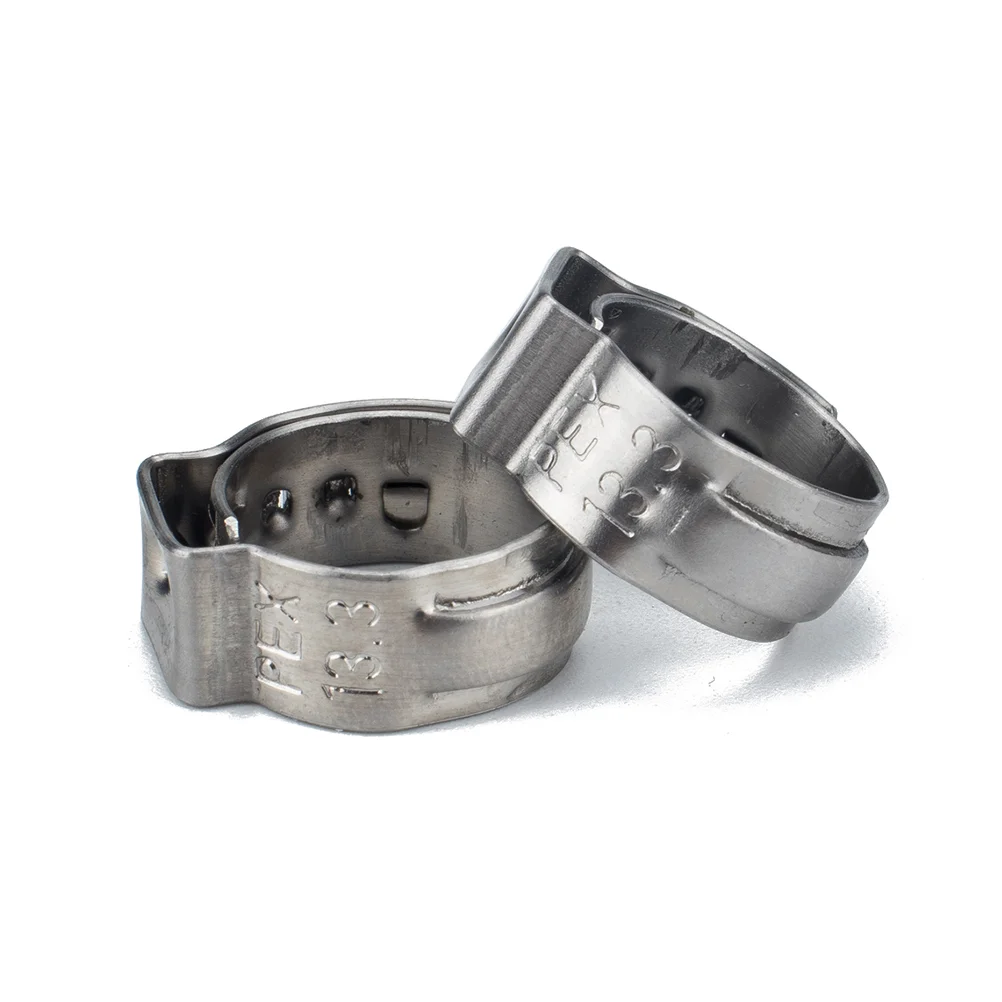 

20pcs 3/8 Inch Water Gas Pipe Worm Drive Hose Clip Single Ear Hose Clamps Stainless Steel Hose Clamp Pipe Clips (Silver)