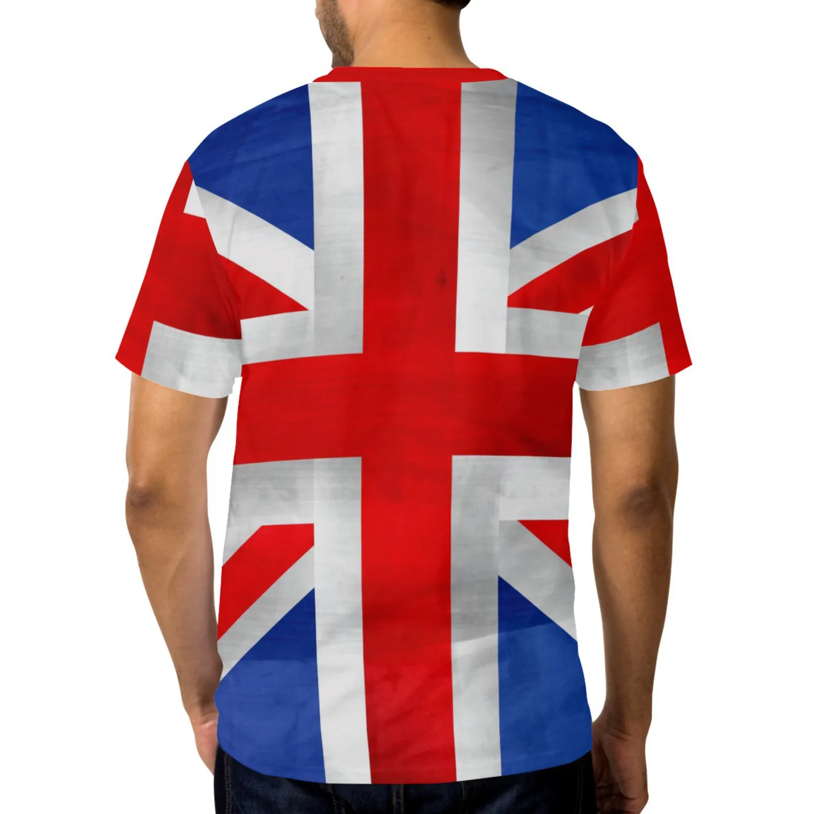 Футболка мужская летняя с 3D-принтом полиэстер короткий рукав стиль хип-хоп панк