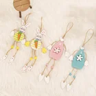 Счастливый дневной кролик, подвесная кукла-кролик, украшение для праздника, украшение на день рождения, детские украшения для вечеринки, поделки своими руками