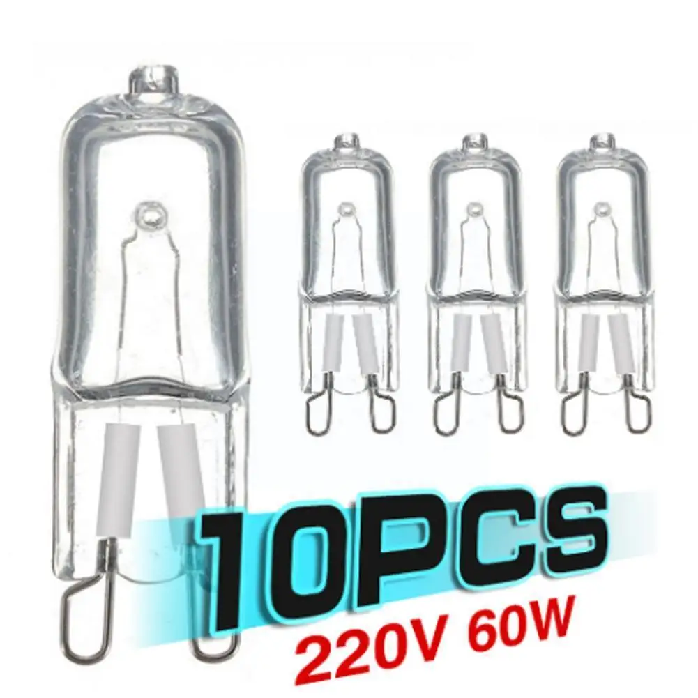 

10pcs G9 Halogeen Lampen G9 220v 20w /40w / 60w Capsule Led Kralen Geplaatst Lamp Halogeenlamp Lamp Kristallen Lampen Q0p0