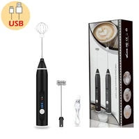 3 speed portable handheld mixer milk frother egg beater coffee milk drink juice food whisk stirrer usb rechargeable hand blender