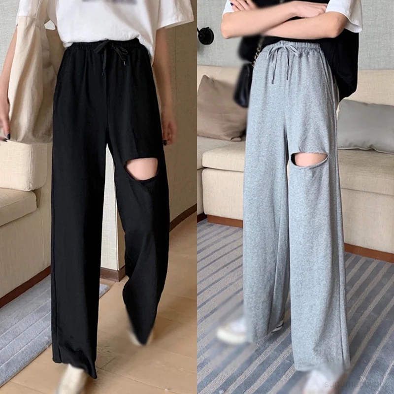 

Women's Floor Drape Pant Women's High Waist Solid Color Summer Casual Pants