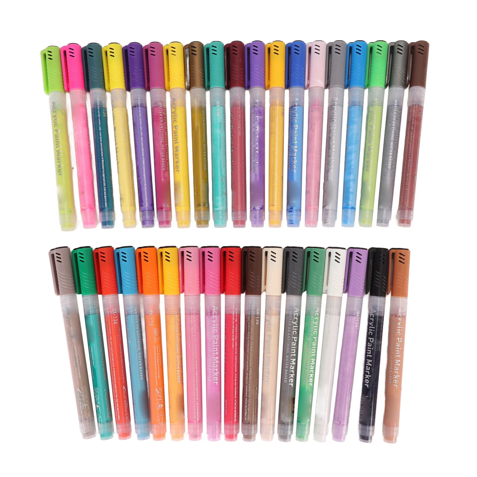 

Acrylic Paint Markers Acrylic Pens Assorted Colors for School