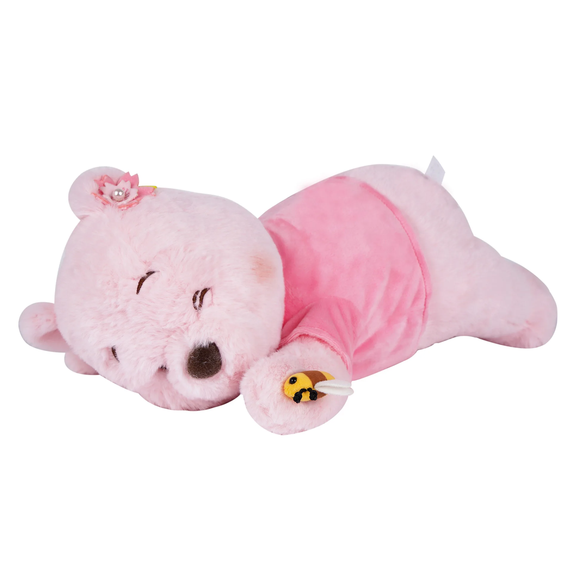 

Disney Kawaii Cherry Blossom Pink Cute Lying Pooh Winnie The Pooh Plush Toy Doll Couple Children Gifts Anime Peripherals