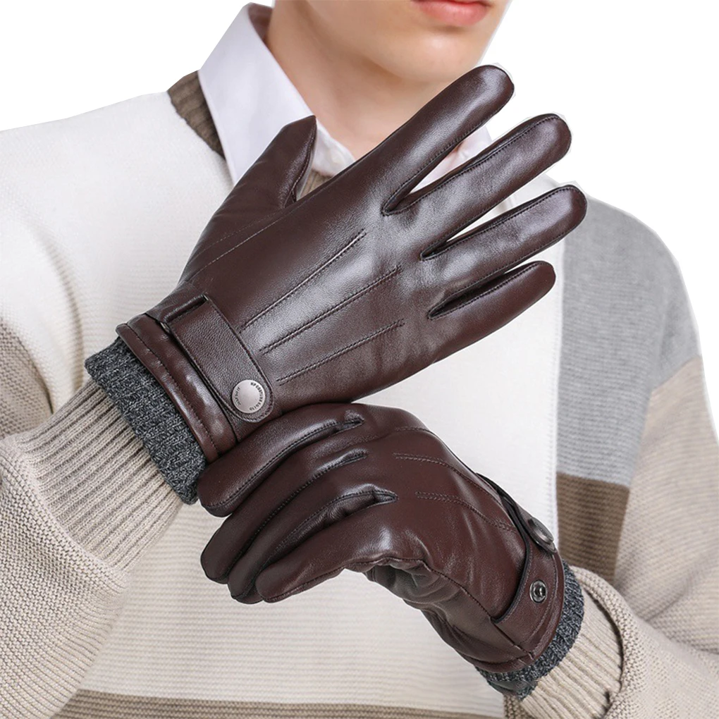 

Кожаные перчатки, противоскользящие спортивные противоударные перчатки для сенсорных экранов, перчатки для пеших прогулок и вождения, дышащие зимние варежки, женские перчатки для верховой езды