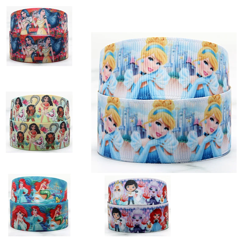 

Корсажная лента с принтом Принцессы Диснея, 1-1/2 дюйма, 25 мм, 38 мм, 1 дюйм