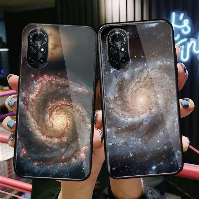 

The Mystery Phone Case For Huawei P50 P40 P30 P20 Pro Mate 40 30 20 Pro Nova 9 8 7 PC Glass Phone Cover