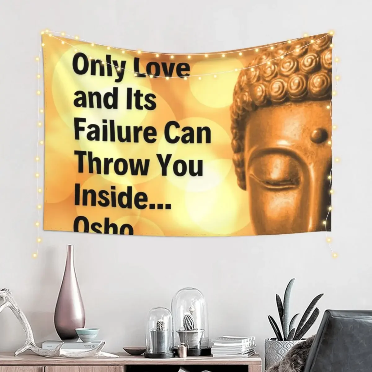 Гобелен Osho - Only Love and Its Failure Can Throw You Inside...