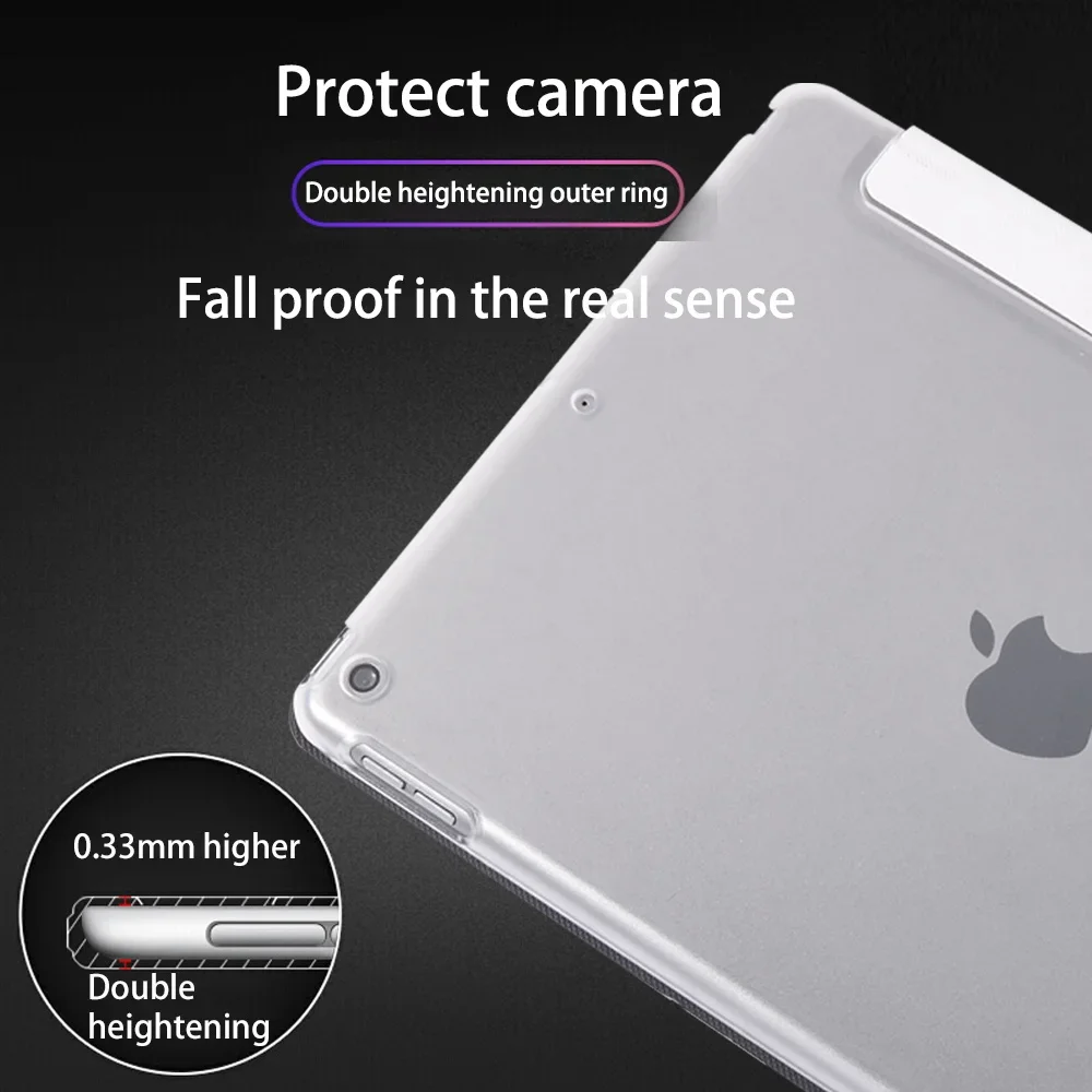 For IPad 10.2&quot 7/8th Case Mini 1 2 3 4 5 Funda 5/6th 9.7&quot Pro 11/Pro 9.7/Air Leather Smart Folio Shell Stand Cover