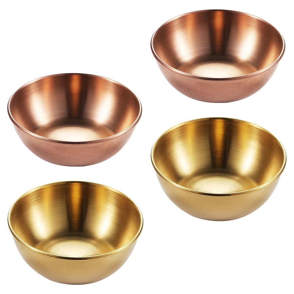 

Sauce Dishes Dish Bowls Stainless Steel Dipping Seasoning Soy Plates Plate Bowl Cups Serving Appetizer Pinch Food Dessert Tray
