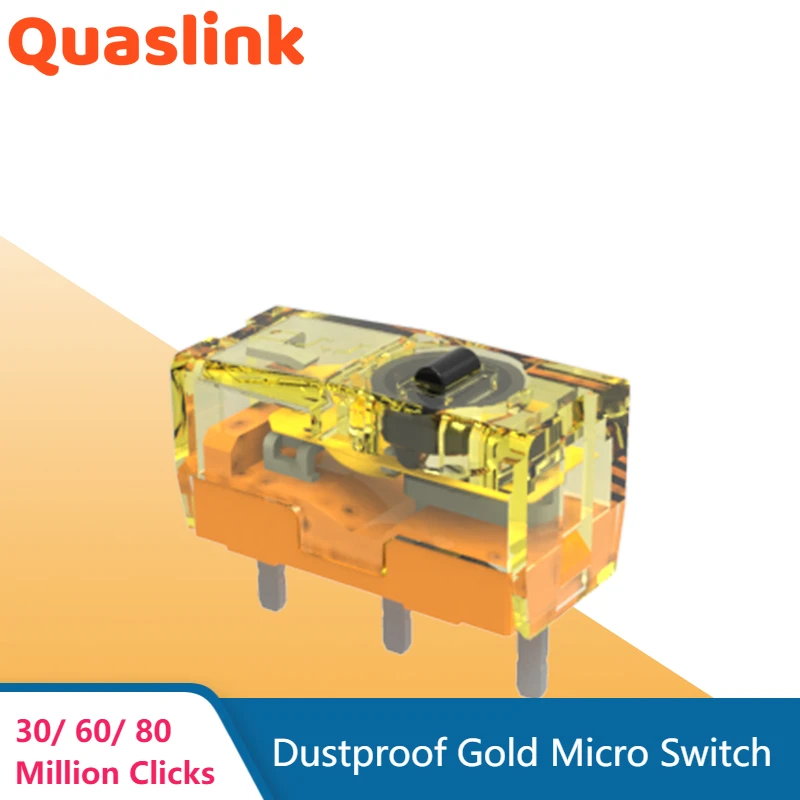

4pcs/pack Original TTC Dustproof Gold Series Mouse Micro Switch Antioxidative Contactor 30 60 80 Million Clicks Lifetime