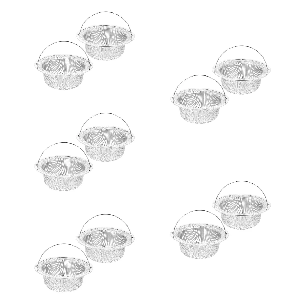 

10 pcs Kitchen Sink Filter Stainless Steel Kitchen Sink Drain Strainer Sink Strainer Basket