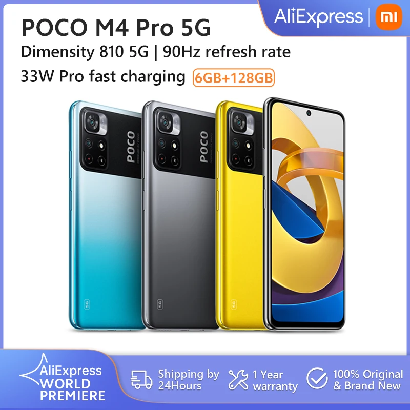 global version poco m4 pro 5g 90hz 6 6 fhd dot display dimensity 810 33w fast charging android 50mp camera 5000mah battery free global shipping