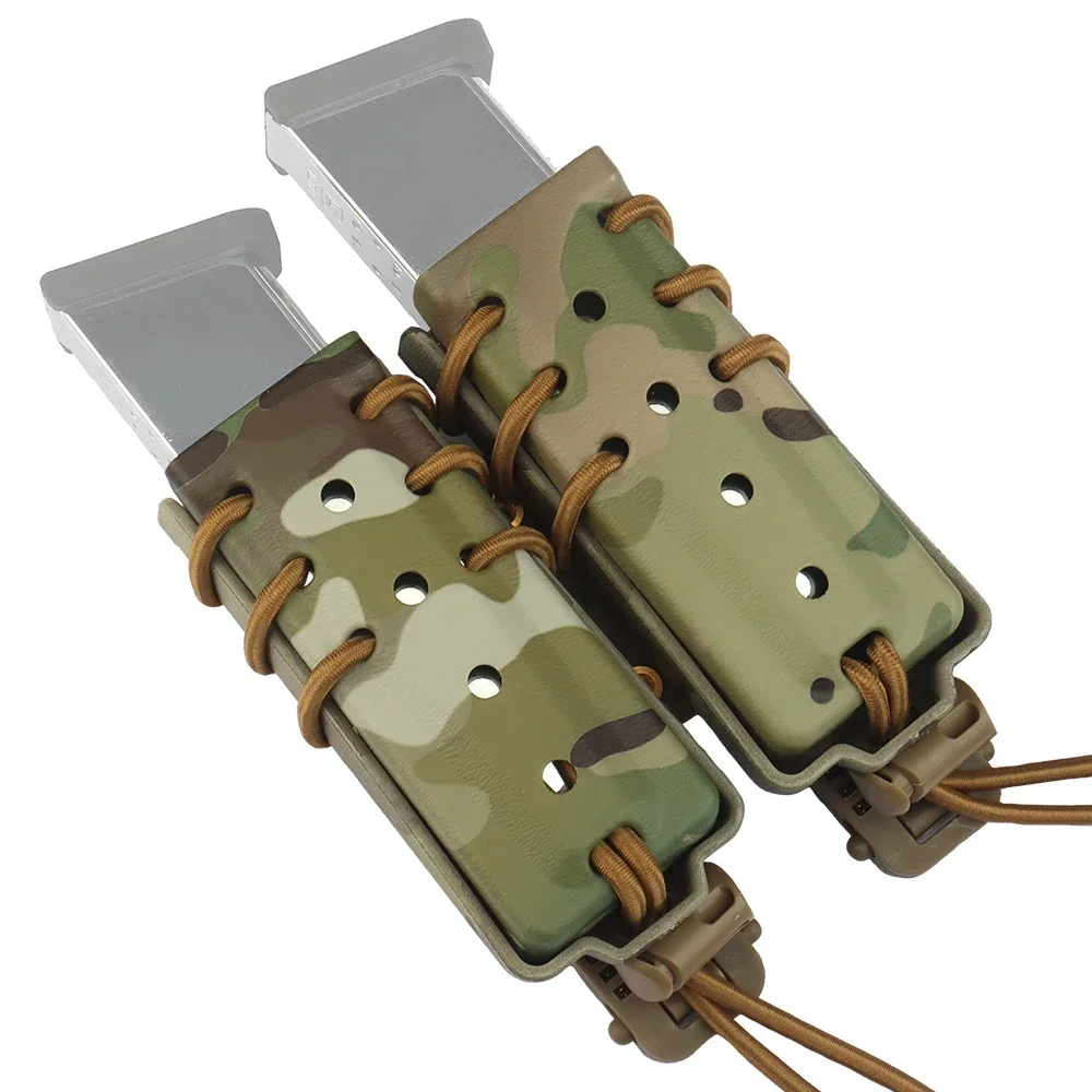 Длинный двойной подсумок Urban Assault для магазинов 9 мм, .40, .45 ACP, удлиненный держатель для магазинов, для снаряжения, крепление на ремень Molle, жилет, для стрельбы (art.: 3920cd6ed303a) - 3920cd6ed303a