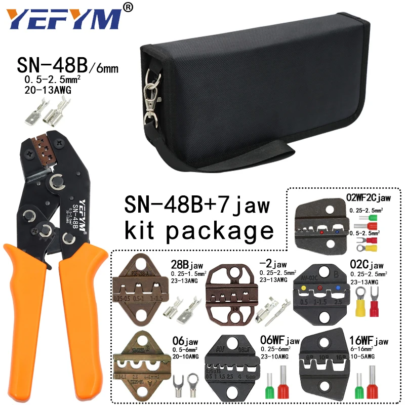 

Плоскогубцы YEFYM SN-48B для обжима проводов 0,5-2,5мм²