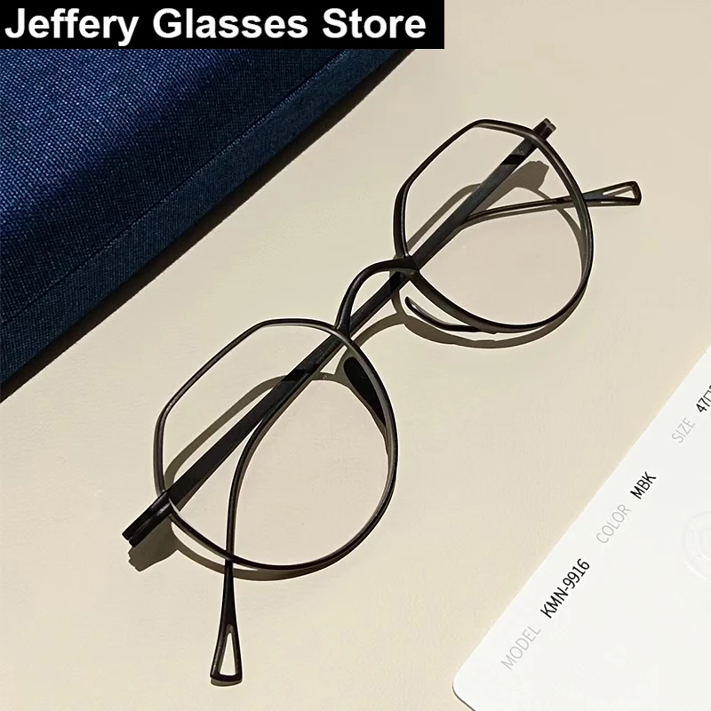 Японские очки ручной работы из чистого титана оправа для мужчин и женщин KMN9916