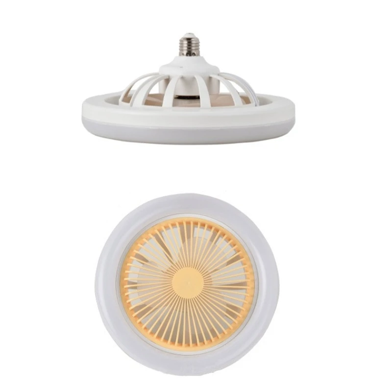 

Intelligent Ceiling Fan Electric Fan with LED Bulb E27 Mount Socket Bedroom Decor for Room Nursery Office Wide Voltage