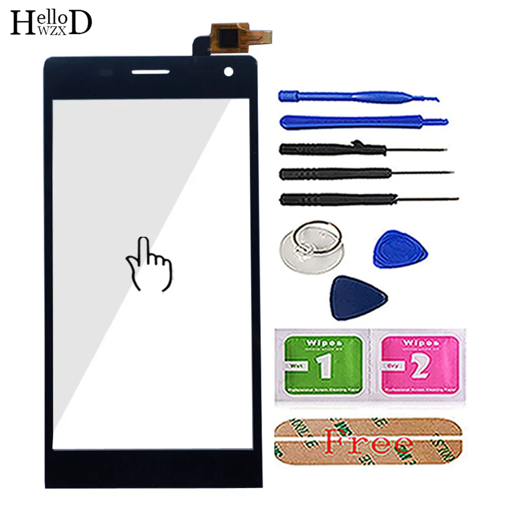 

5.0'' Mobile Touch Screen Glass For DEXP Ixion MS150 Digitizer Panel Front Glass Phone Tools 3M Glue Wipes