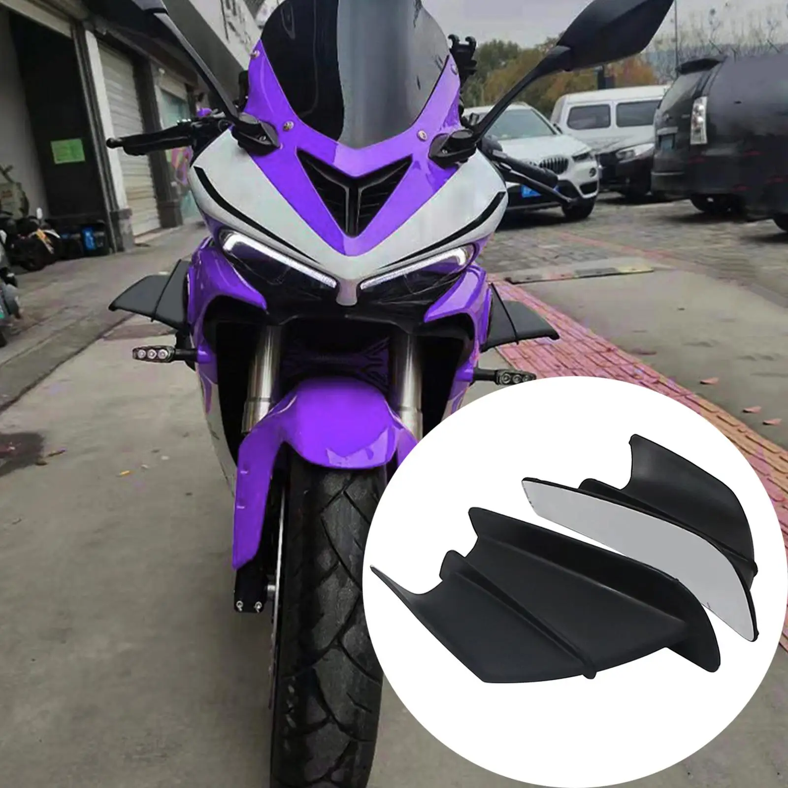

2 PCs Motorcycle Winglet Aerodynamic Wing Kit For Yamaha BWS JOG JOE GP