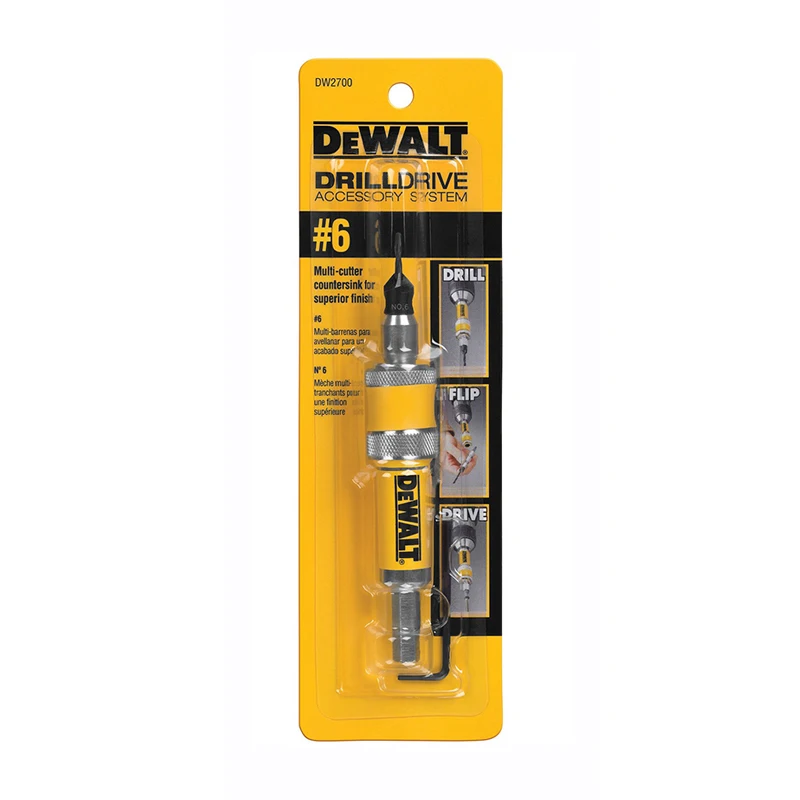 

DEWALT DW2700 DW2701 DW2702 сверло для зенковки по дереву полный блок 2 в 1 #6 #8 #10 флип-привод сверла инструменты аксессуары