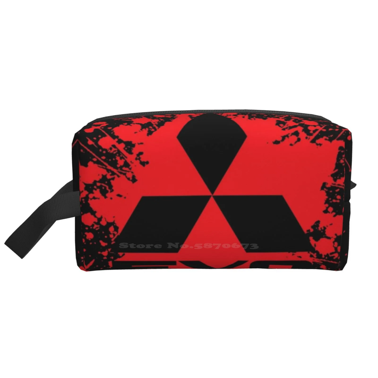 

Косметичка Mitsubishi Evo для путешествий, яркая сумка большого размера для автомобиля, ралли, мотоспорта, Mitsobishi Evo Evolution Evo X Evo Ix Jdm