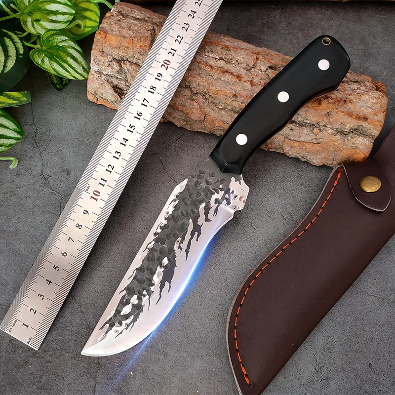 

Kitchen Knives Meat Cleaver Chopping Vegetables Butcher Knives Camping Barbecue Outdoor Survival Knife Hand Forged Chef Knives