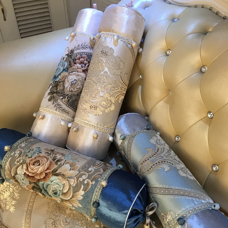 Диванные декоративные подушки многофункциональные цилиндрические наволочки