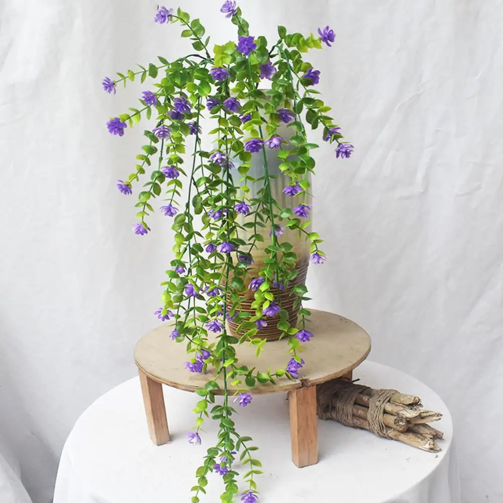 

NEW 5 Branches Artificial Hanging Plants Simulation Fake Plants For Farmhouse Garden Bedroom Wall Decoration