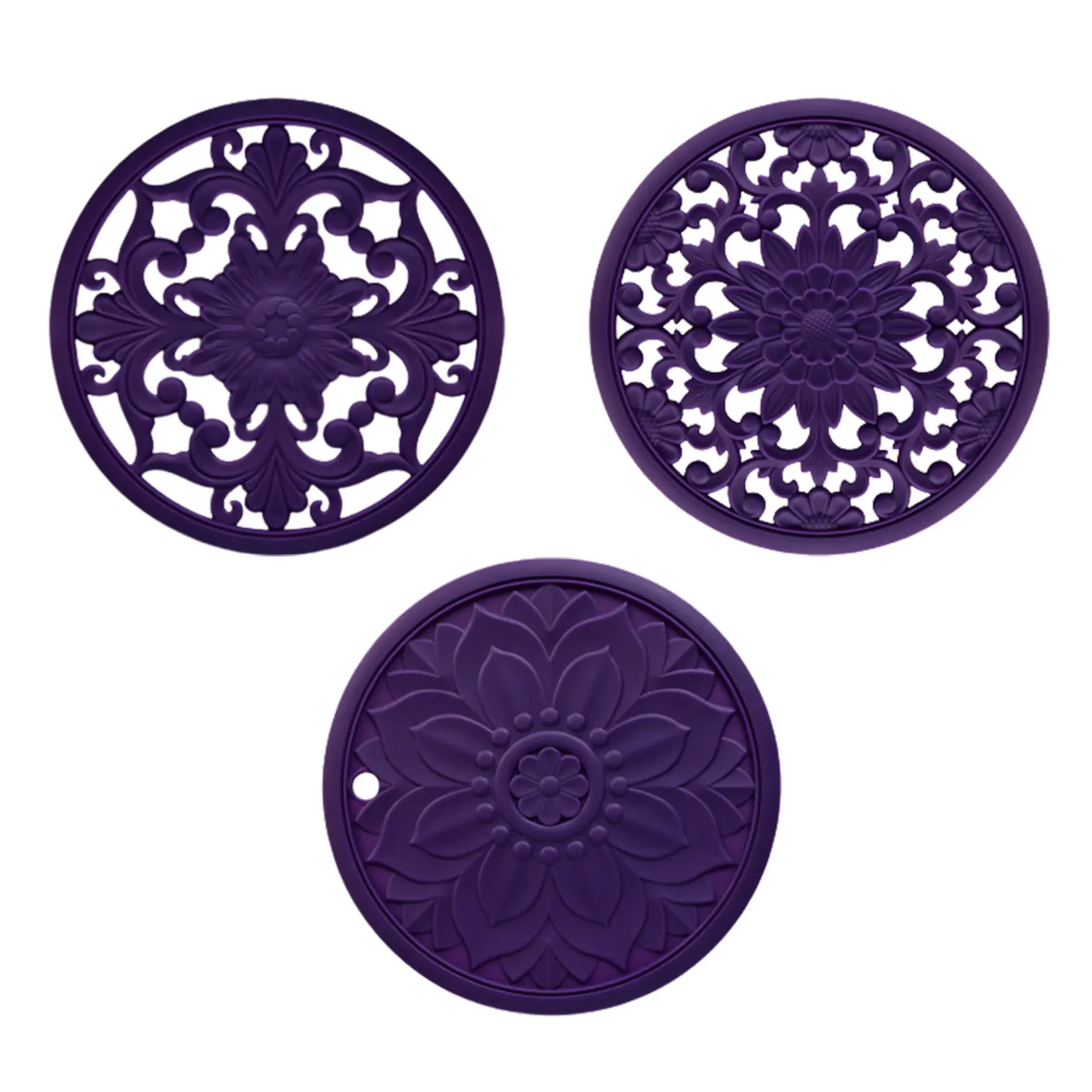 

Silicone Trivets Mat Heat And Slip Resistant Hot Dishes Holder Trivets For Hot Pots And Pans Silicone Mat Hot Mats For